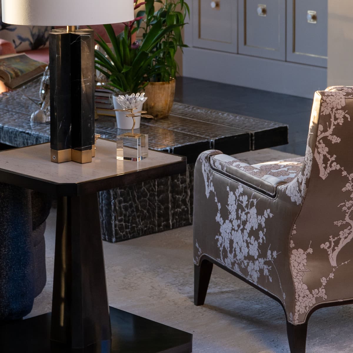 Elegant interior with fine rug by Aja Rugs