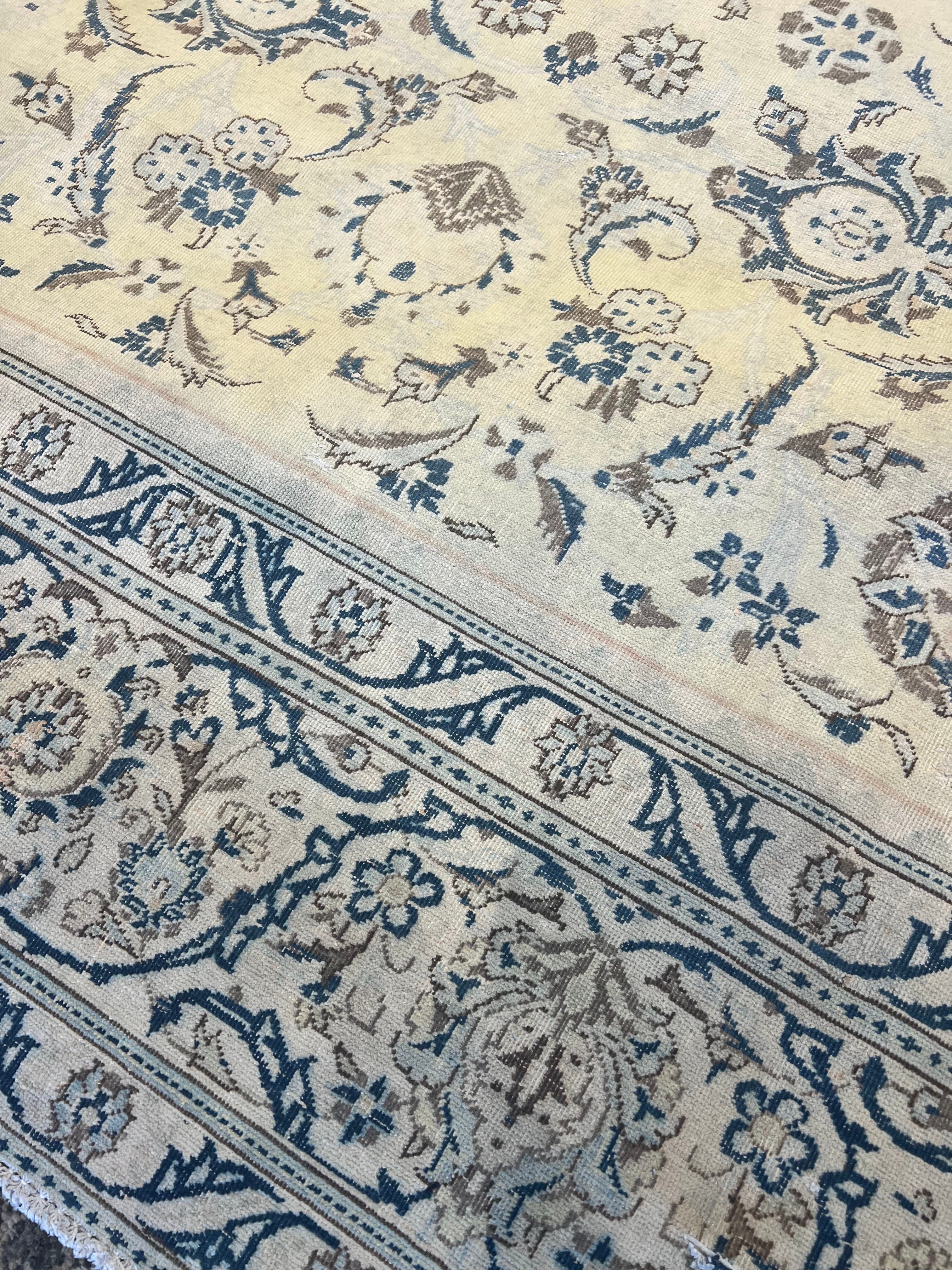 Close-up of fine Persian Oriental rug pattern