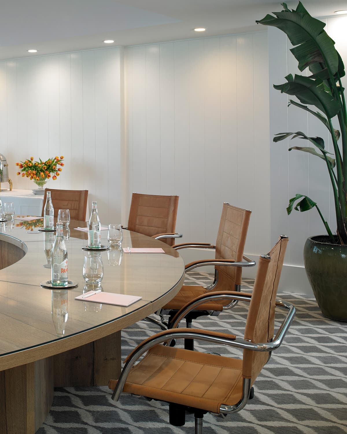 Luxurious room with antique rug from Aja Rugs