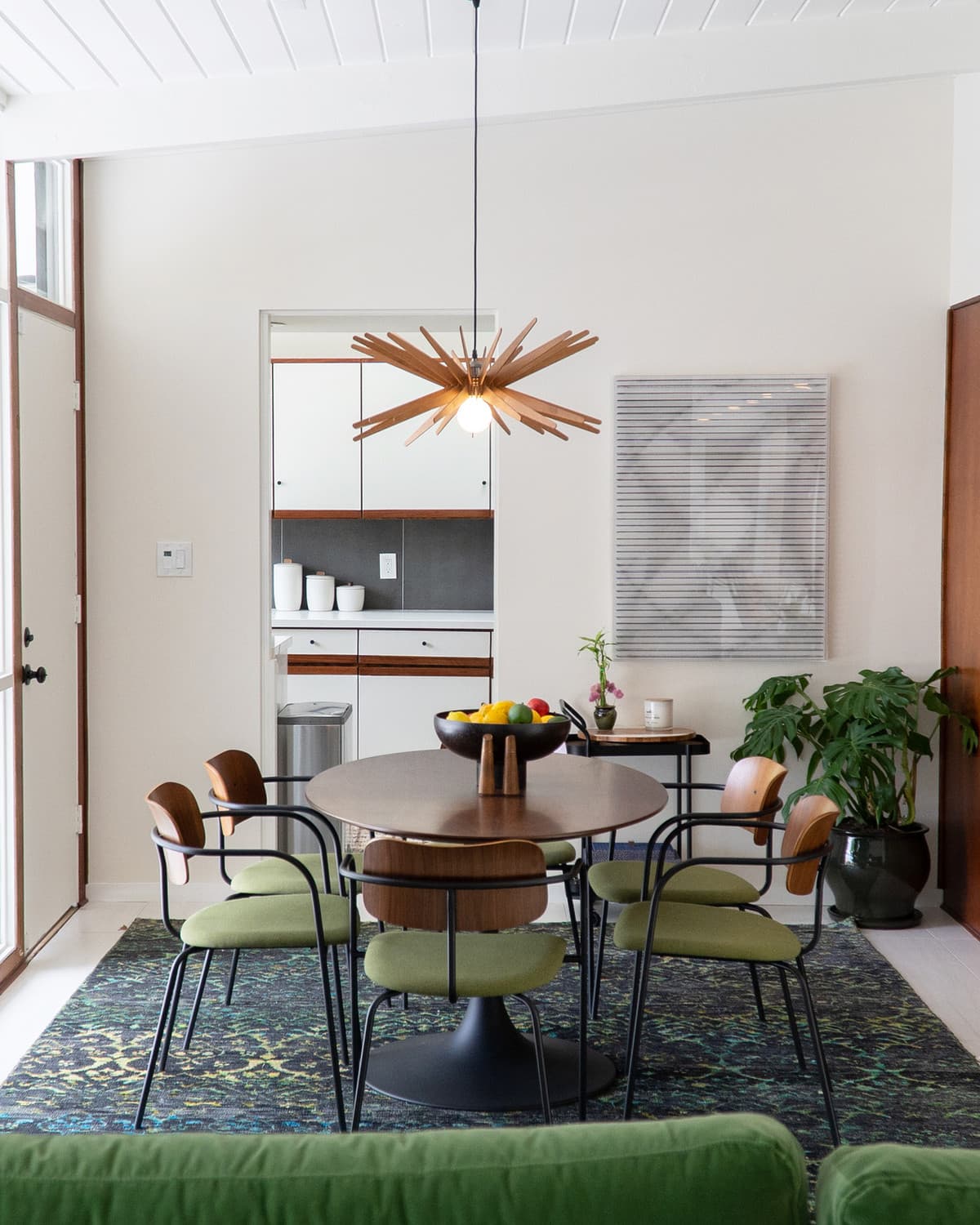 Modern living room with artisan rug by Aja Rugs